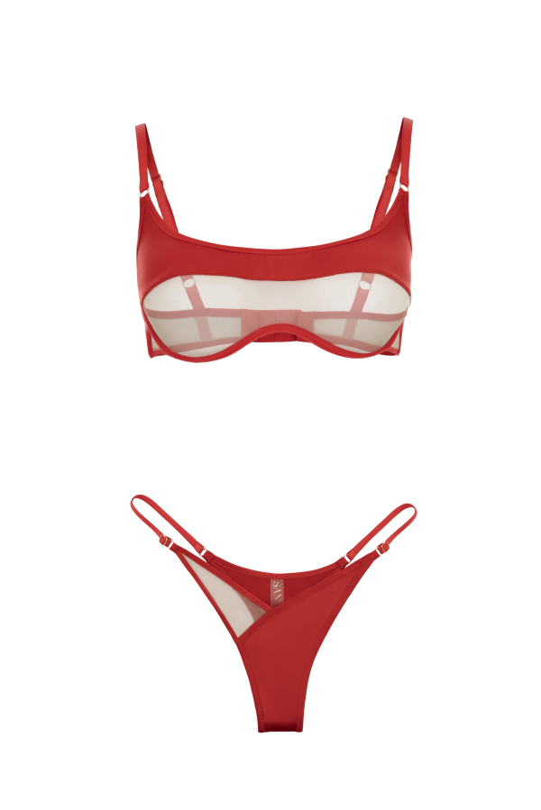 Lingerie set - Ornella Rouge Lingerie set - Ornella Rouge