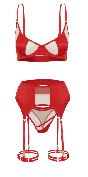 0-29 Lingerie set - Eclipse Rouge
